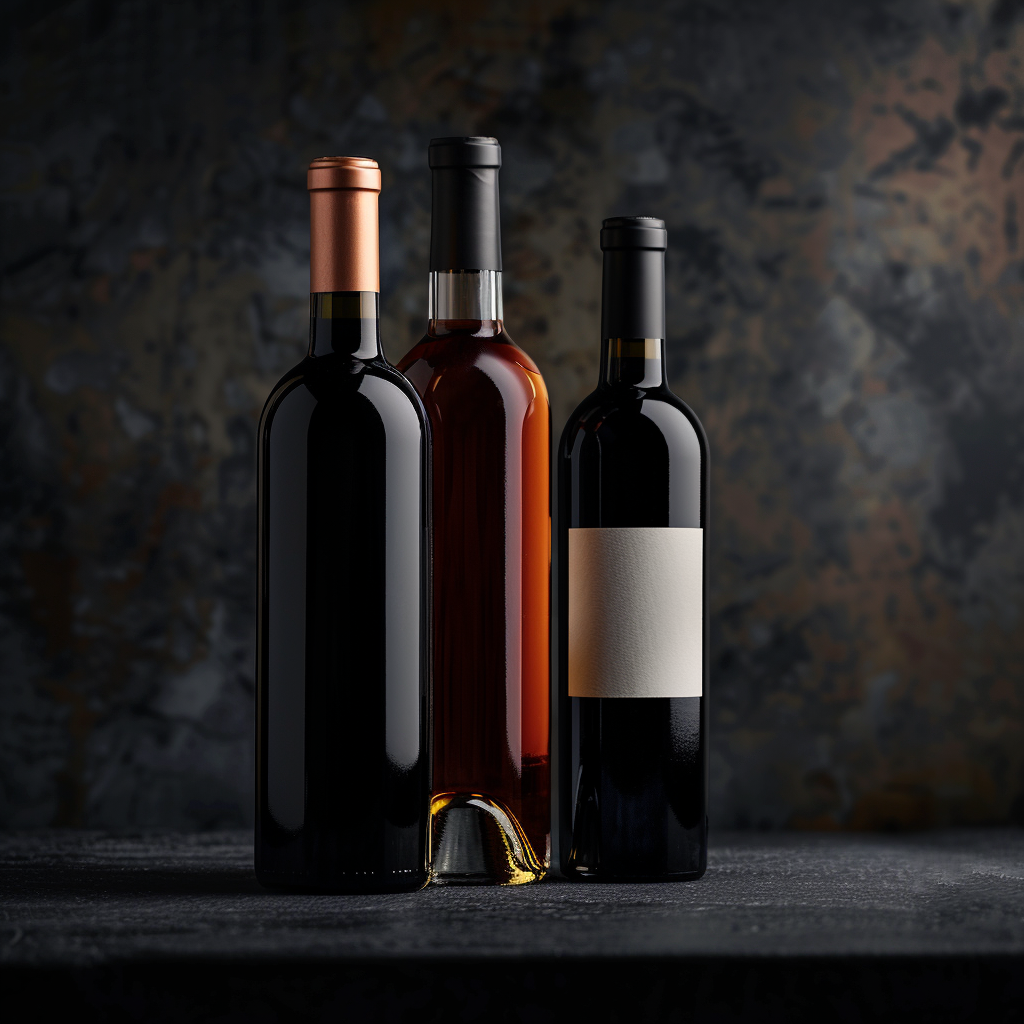 Premium wine blend collection with multiple bottles in a refined elegant setting