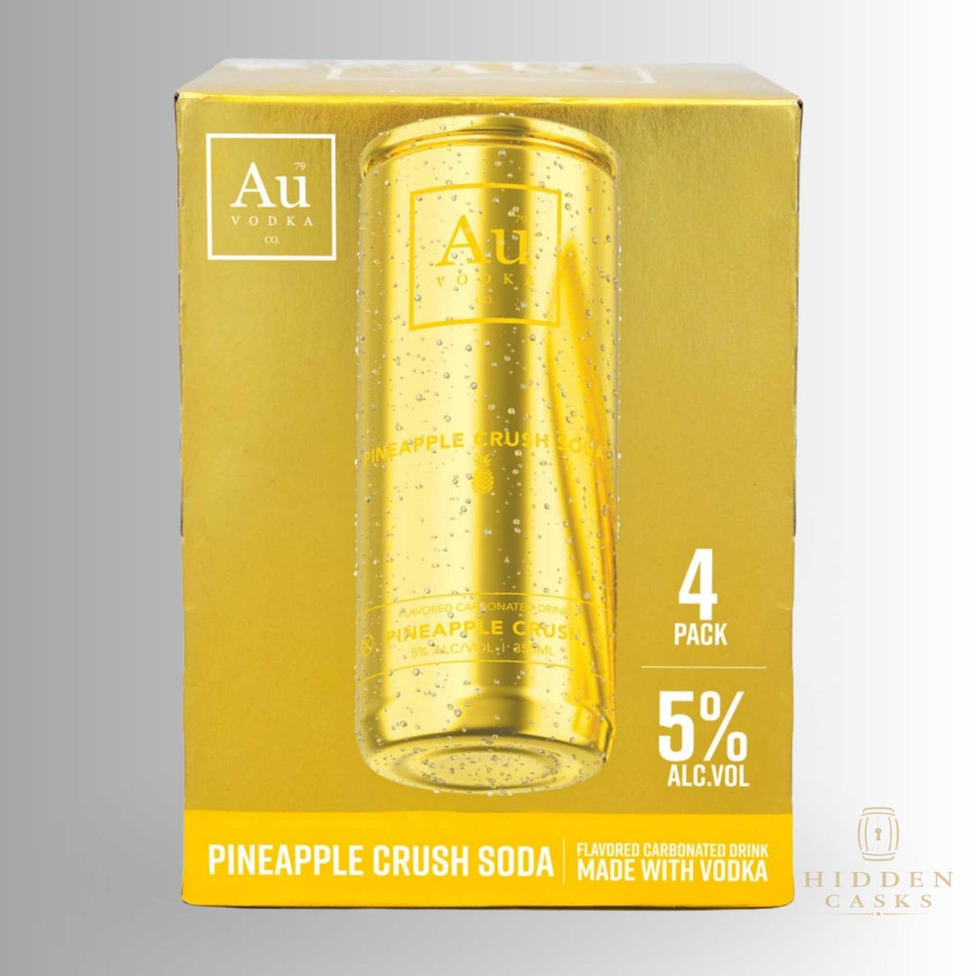 AU Vodka Pineapple Crush Soda RTD 4 Pack 355 ML