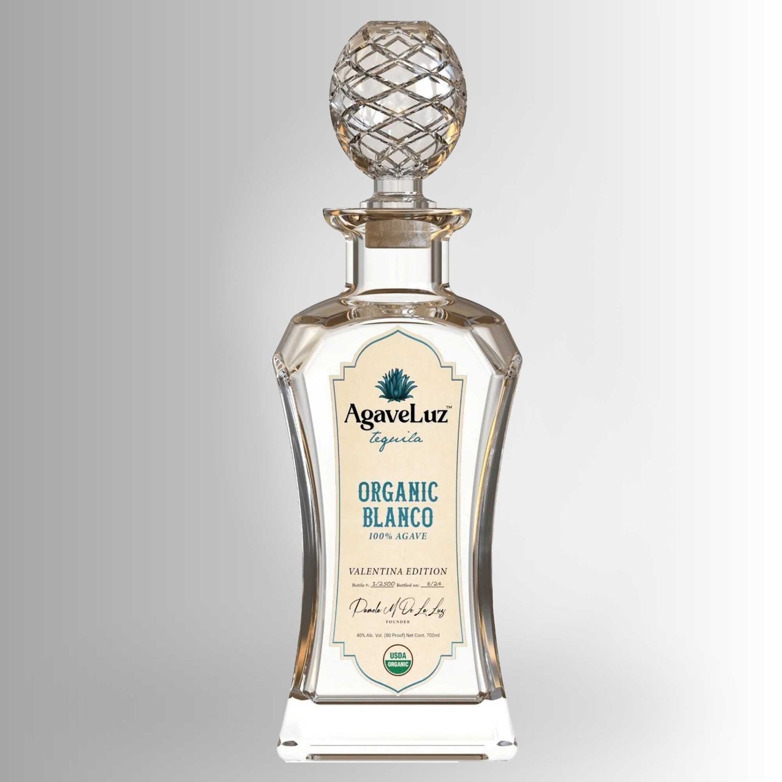 Agaveluz Organic Blanco Valentina Edition 700 ml