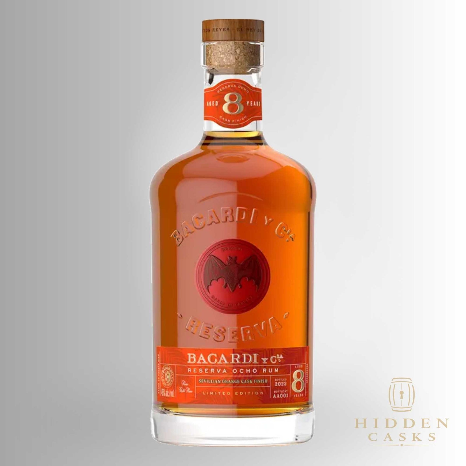 Bacardi Reserva Ocho Rum Sevillian Orange Cask Finish 750