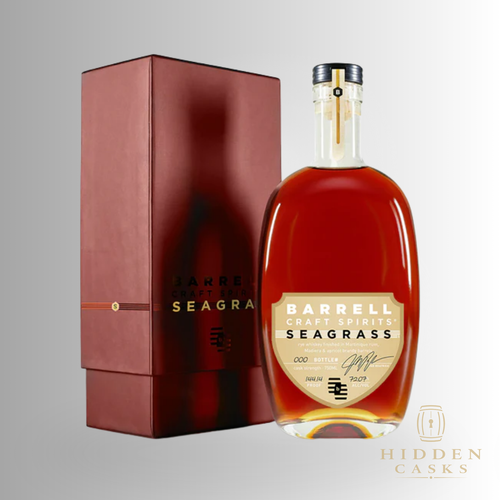 Barrel Craft Spirits Seagrass Cask Strength Gold Label Rye 750 ml