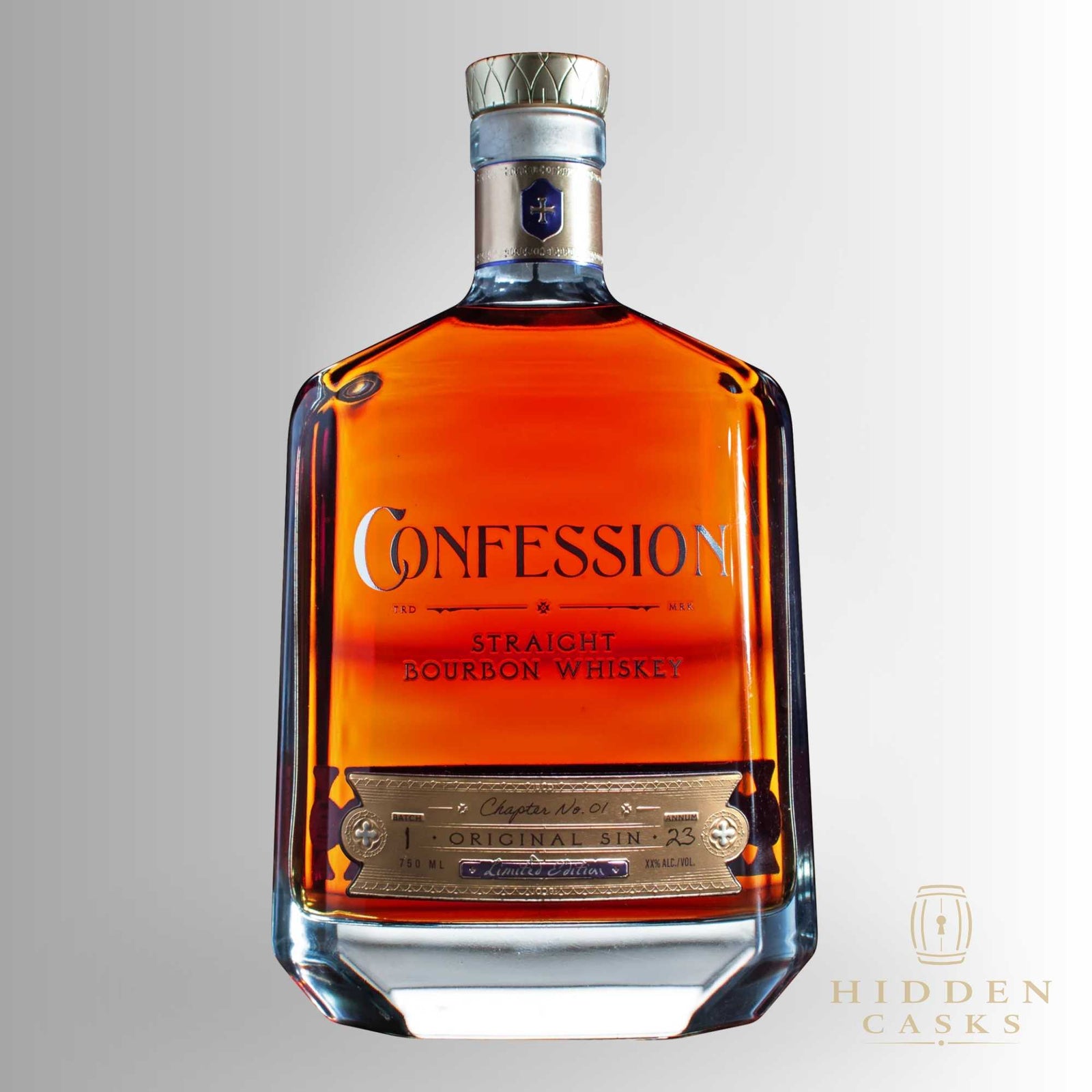 Burnt Church Distillery Confession Straight Bourbon Whiskey Chapter 1 Original Sin Limited Edition 750 ML