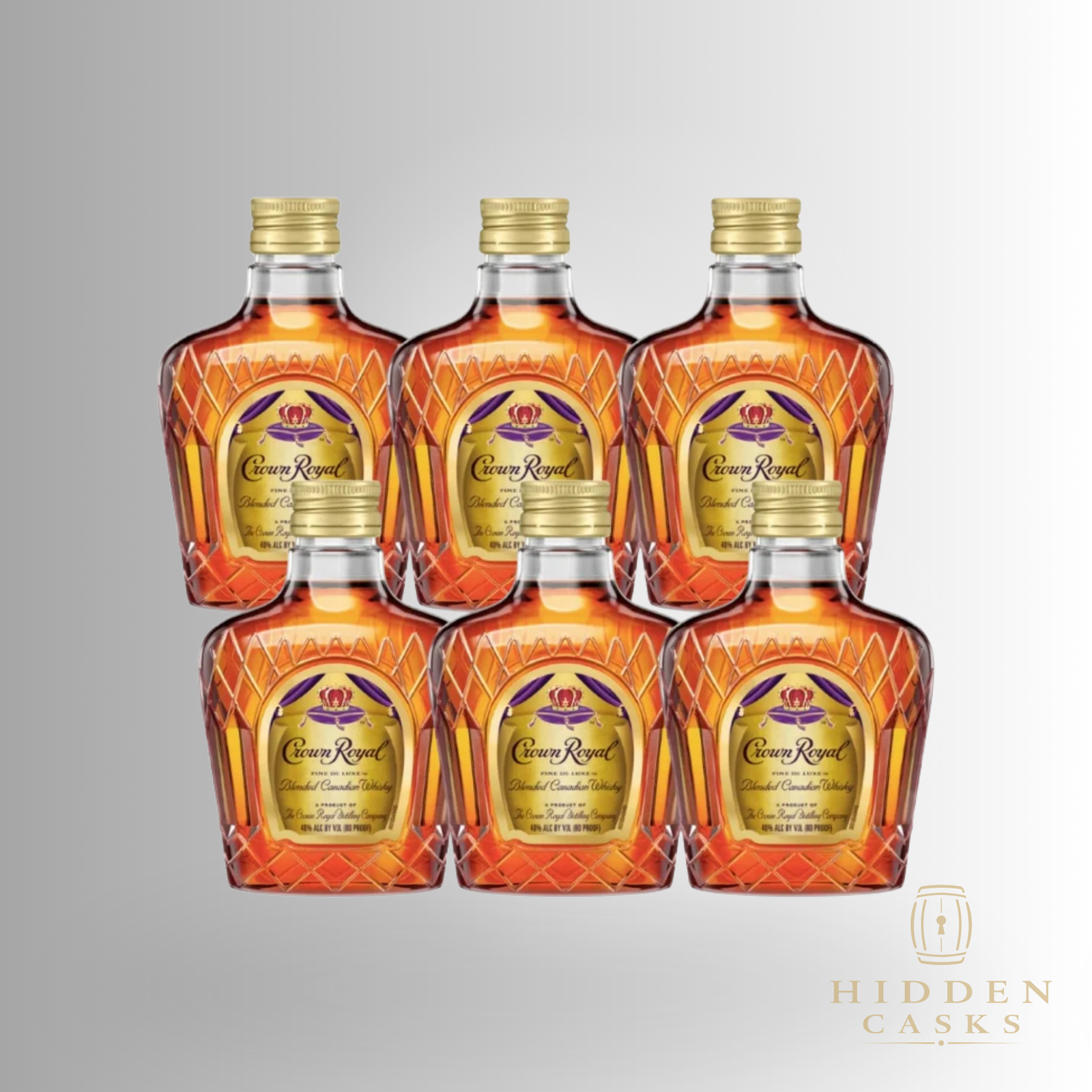 Crown Royal Blended Canadian Whiskey Mini (6 pack) 50ml
