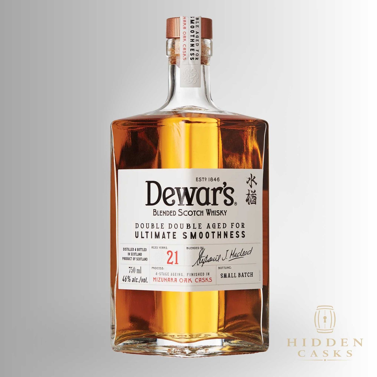 Dewars Double Double Mizunara Oak Cask 21 year 750