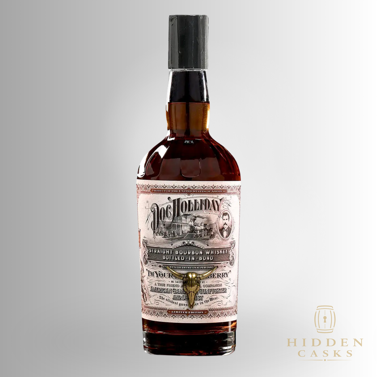 Doc Holiday Straight Bourbon Whiskey Bottled in Bond Limited Edition 750 ML