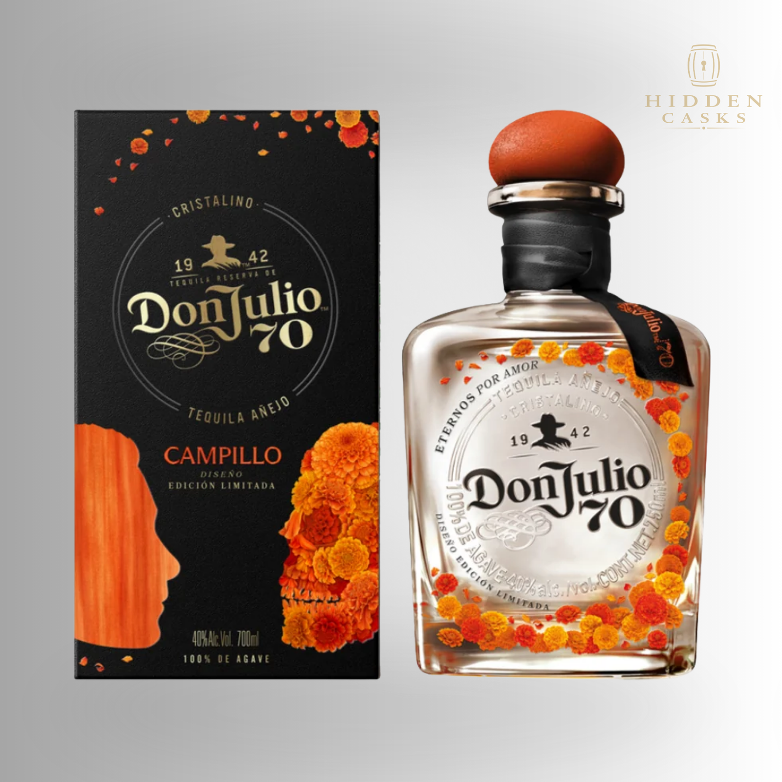 Don Julio 70th Cristalino Añejo Día de los Muertos 2026 750ml