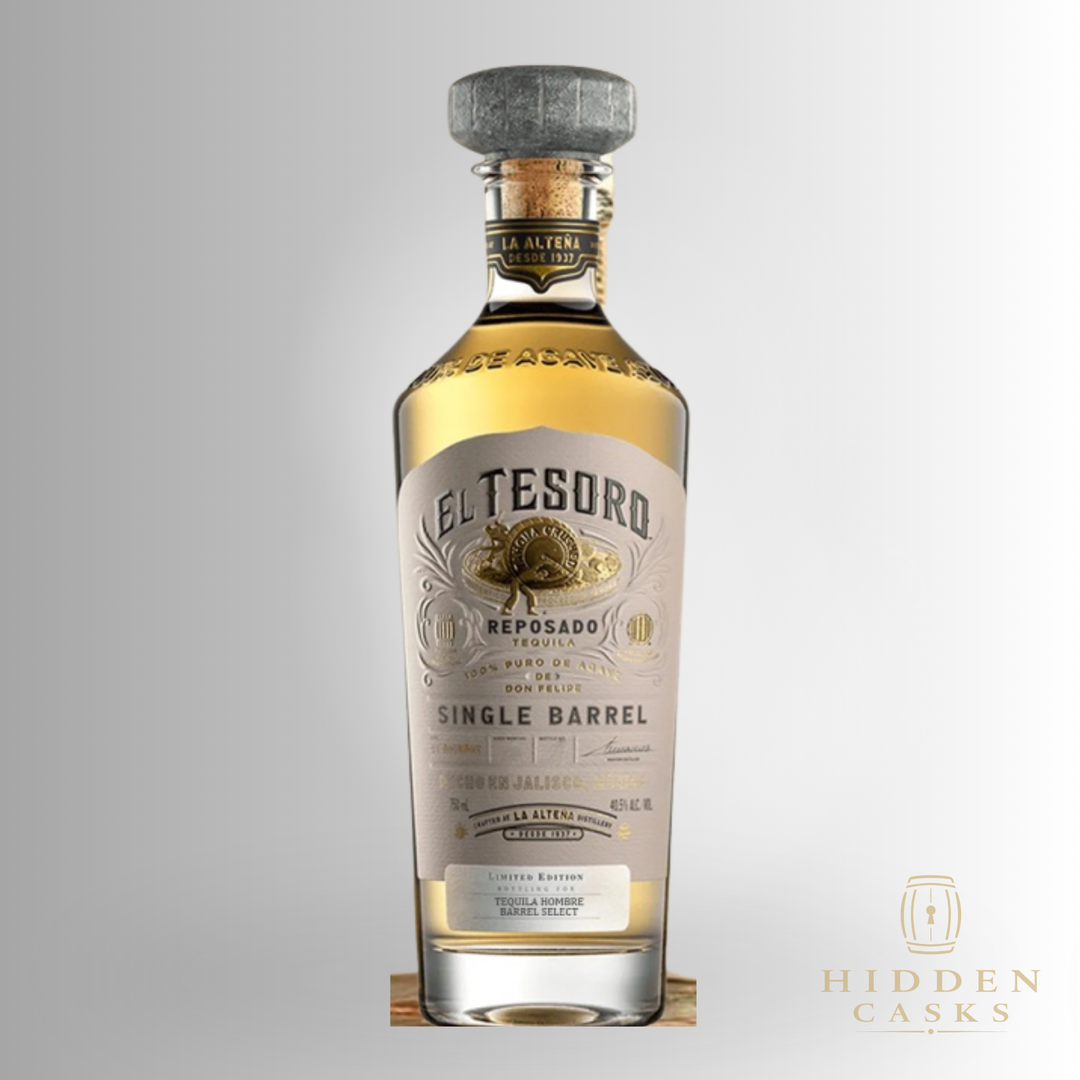 El Tesoro Reposado Single Barrel Limited Edition Tequila Hombre Barrel Select 750ml