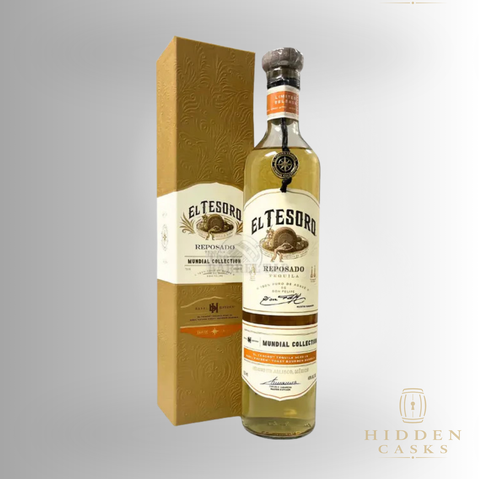 El Tesoro Tequila Reposado Mundial Collection 750ml