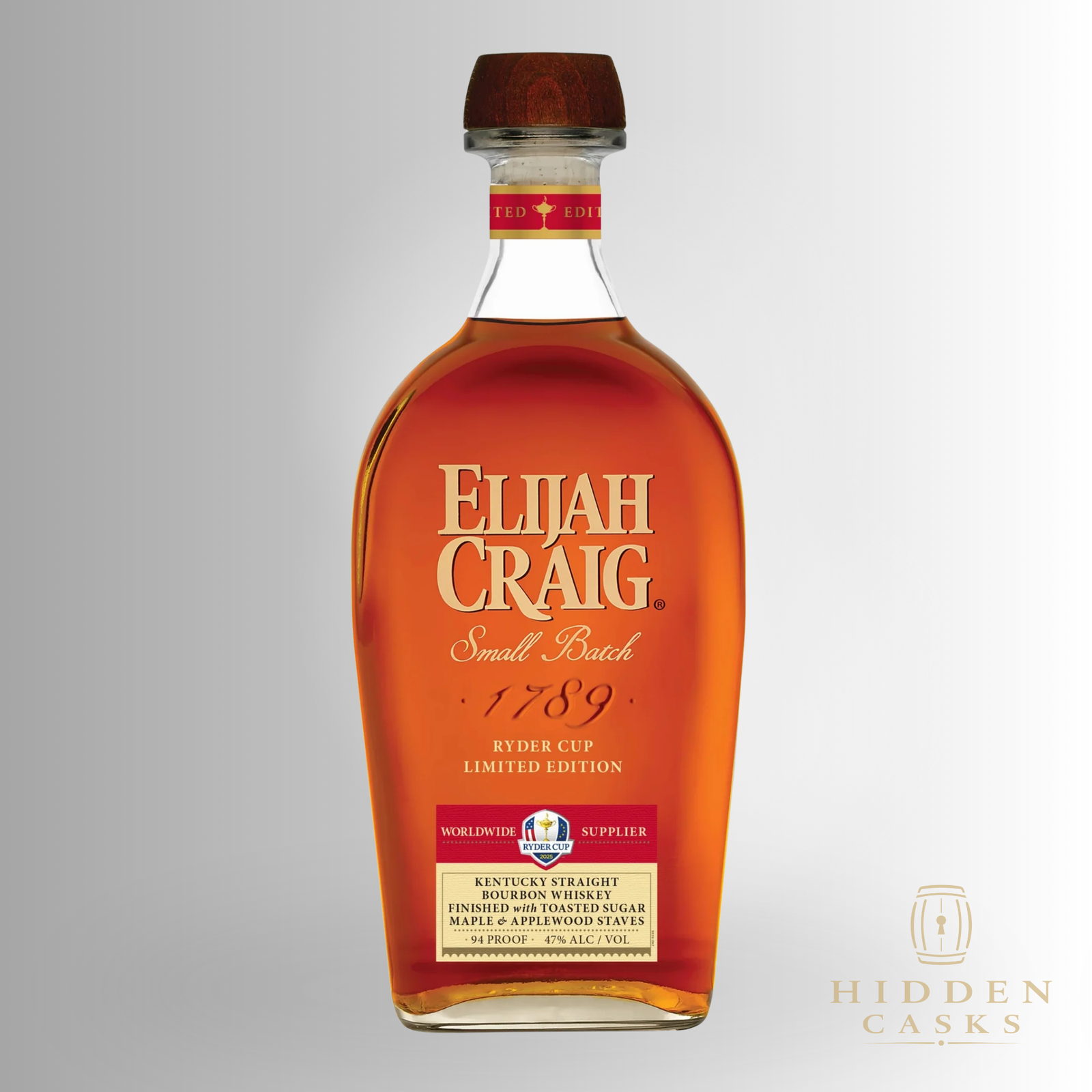 Elijah Craig Ryder Cup Limited Edition Kentucky Straight Bourbon 2025 750 ml