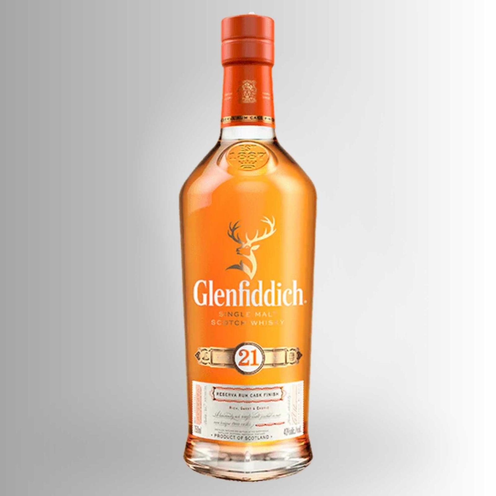 Glenfiddich 21 years Reserve Rum Cask Finished whisky 750 ml