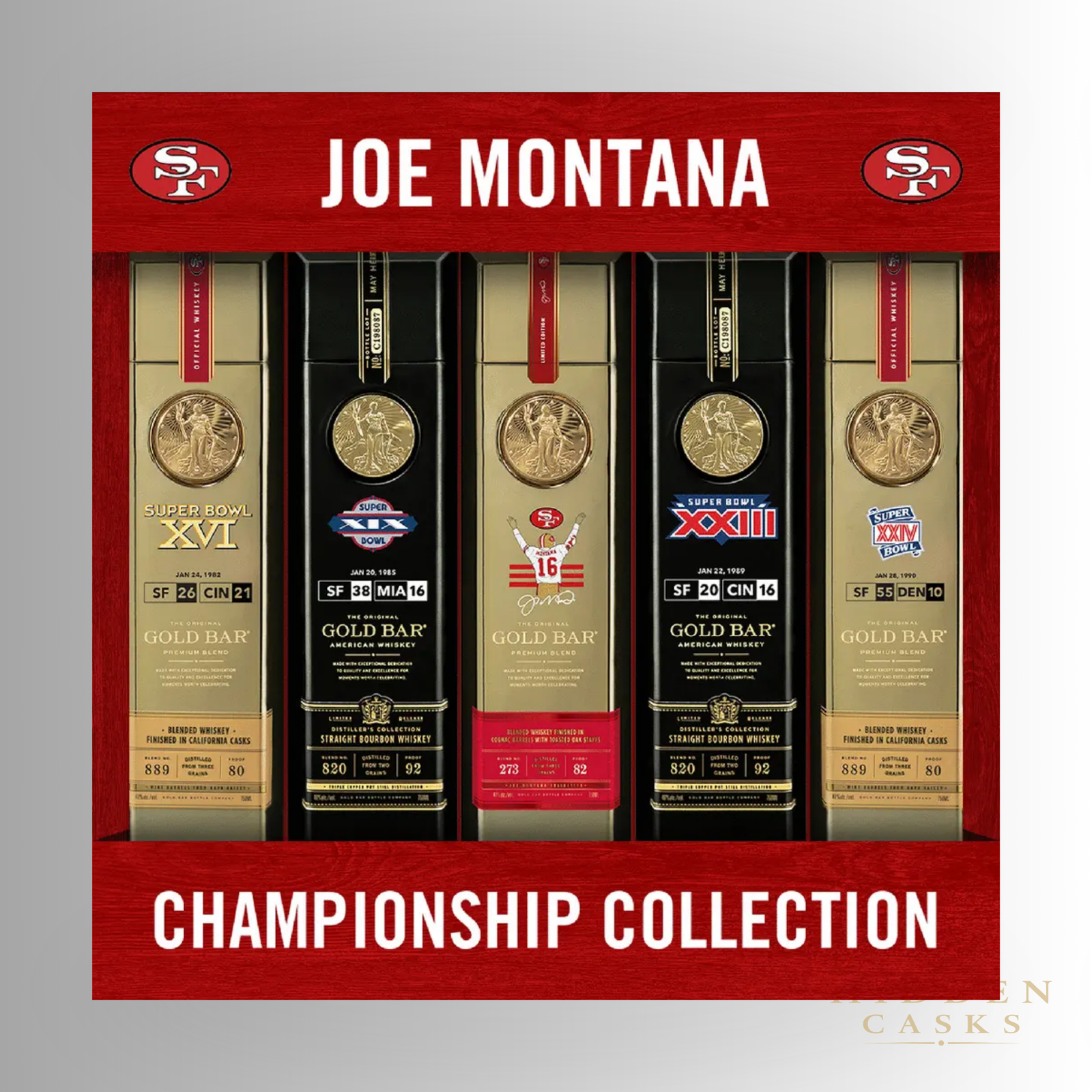 Gold Bar Joe Montana championship collection 750ml