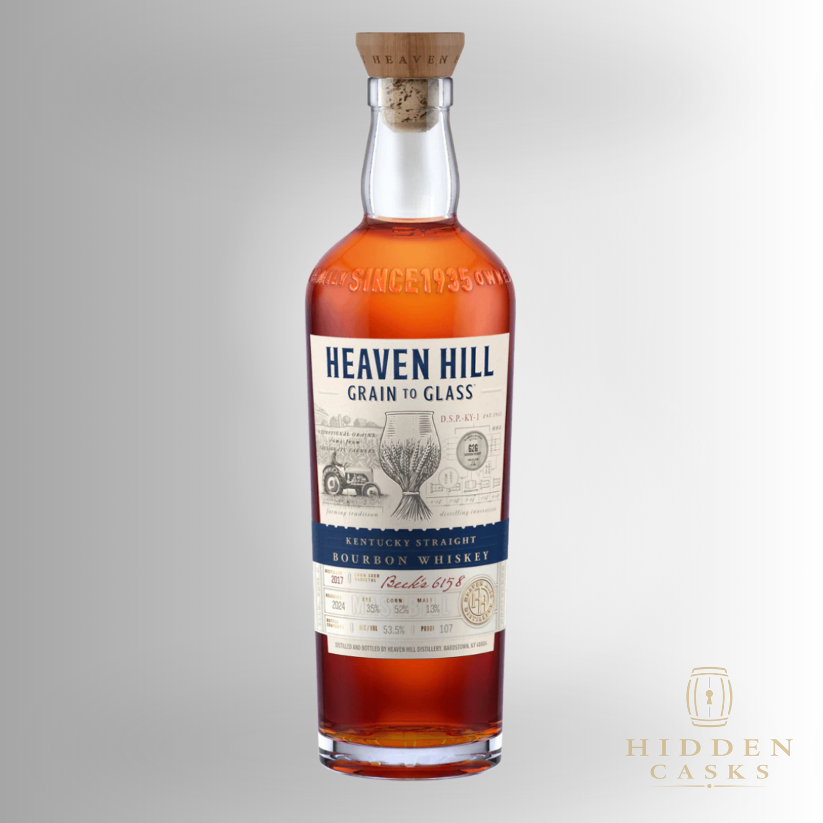 Heaven Hill Grain To Glass Kentucky Straight Bourbon Whiskey 700ml