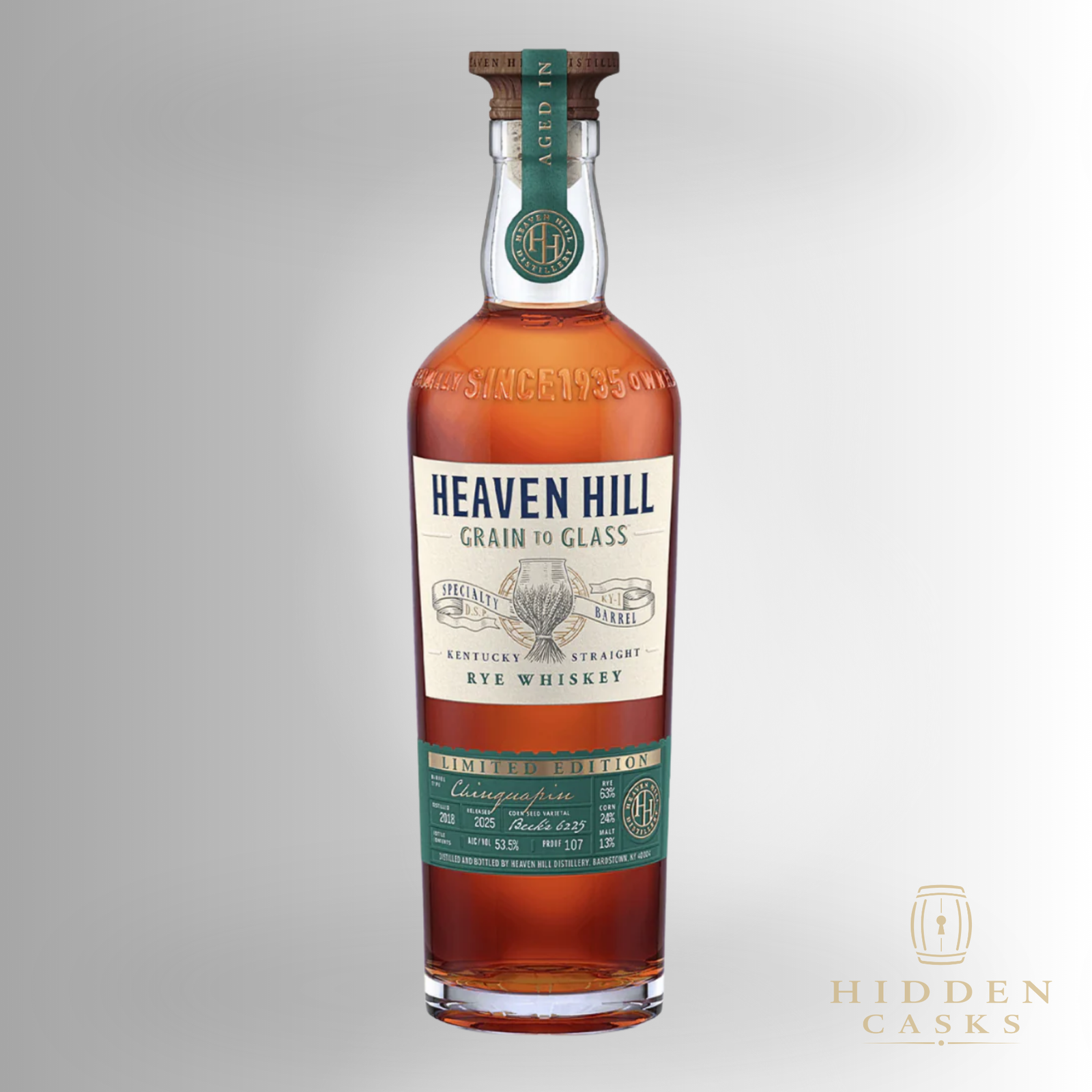 Heaven Hill Grain to Glass Rye Chinquapin Barrel 700ml