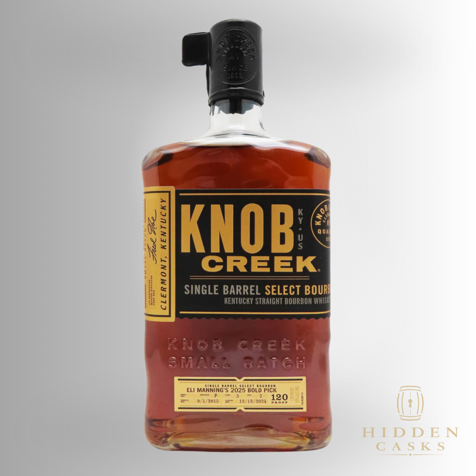 Knob Creek Cask Strength Eli Mannings Bold Pick 750ml