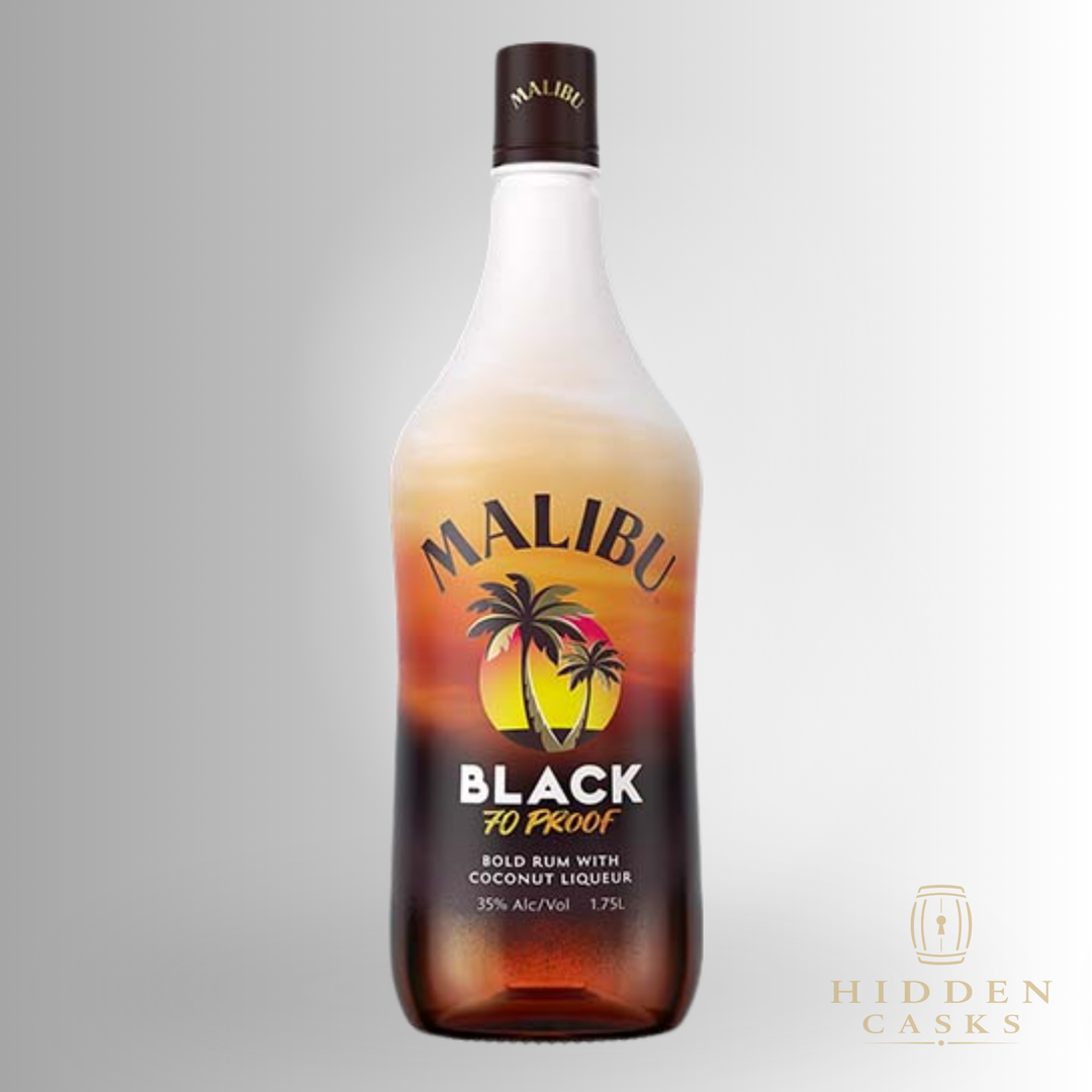 Malibu Black 70 Proof Coconut Rum Liqueur 750 ml