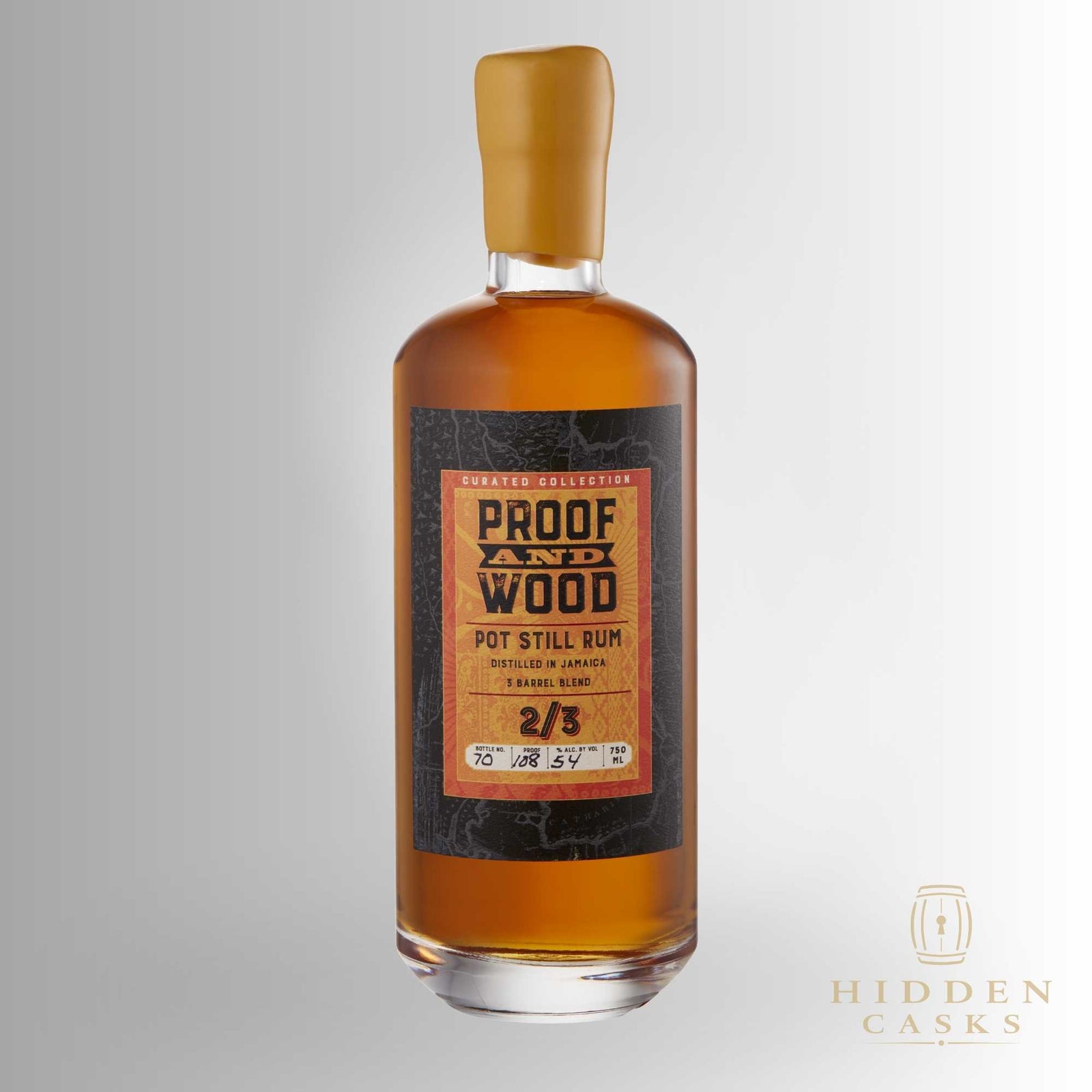 Proof and Wood Pot Still Rum 2/3 750 ml