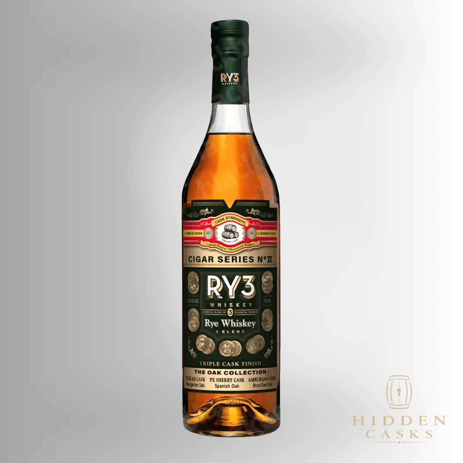 RY3 Cigar Series No. II The Oak Collection Rye 750ml