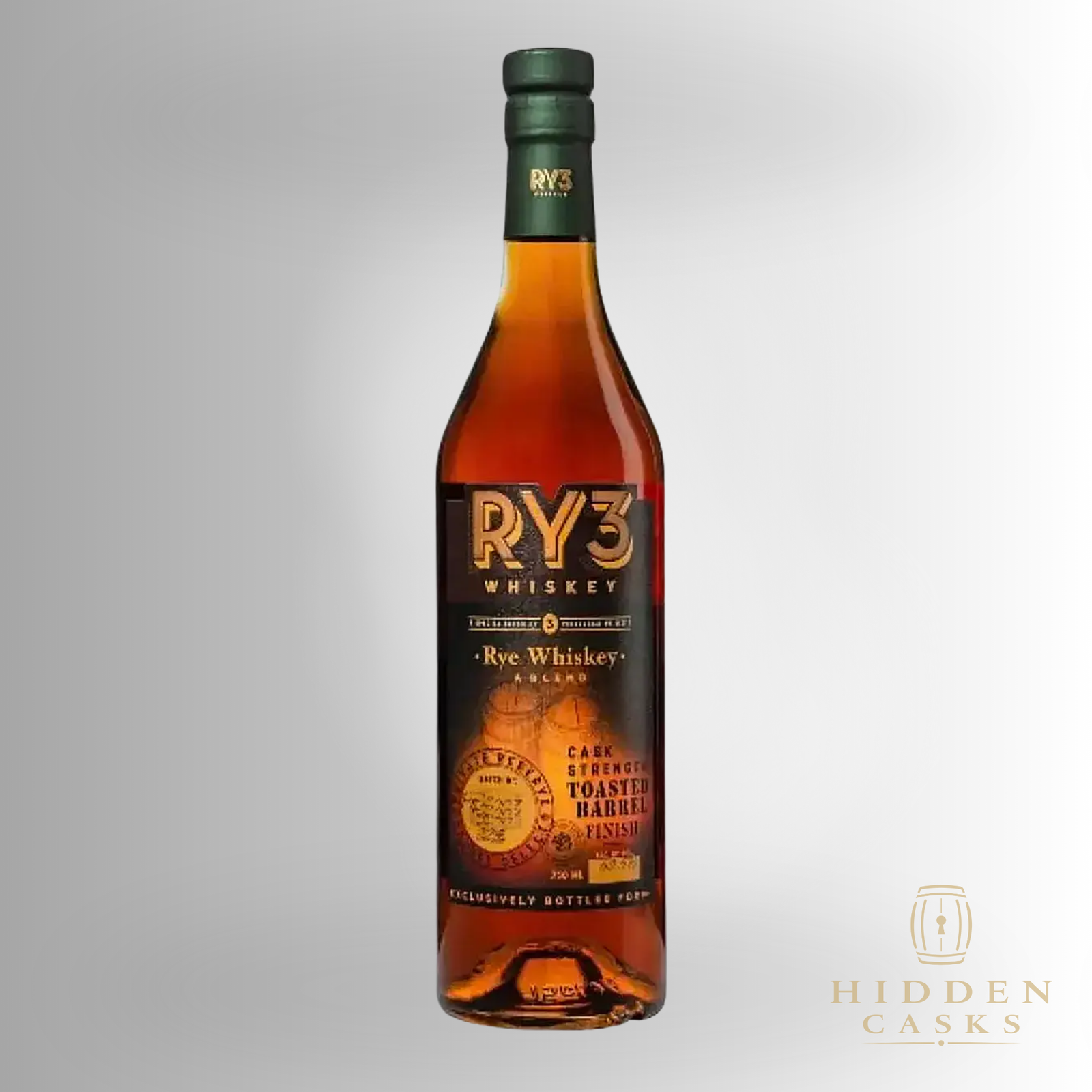 RY3 Whiskey Cask Strength Toasted Barrel Finish Rye Whiskey 750ml