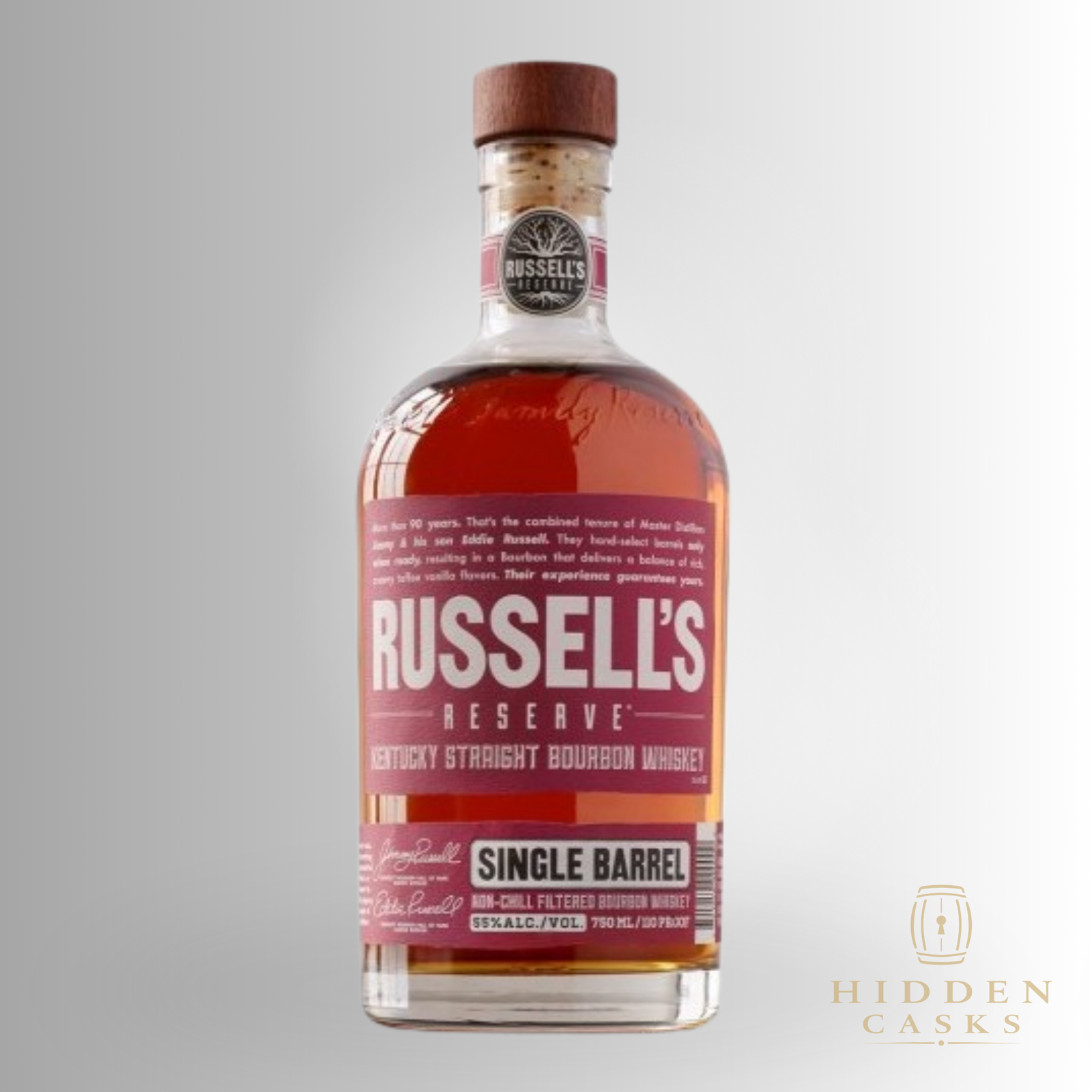 Russells Reserve Straight Bourbon Small Batch Single Barrel 750ml