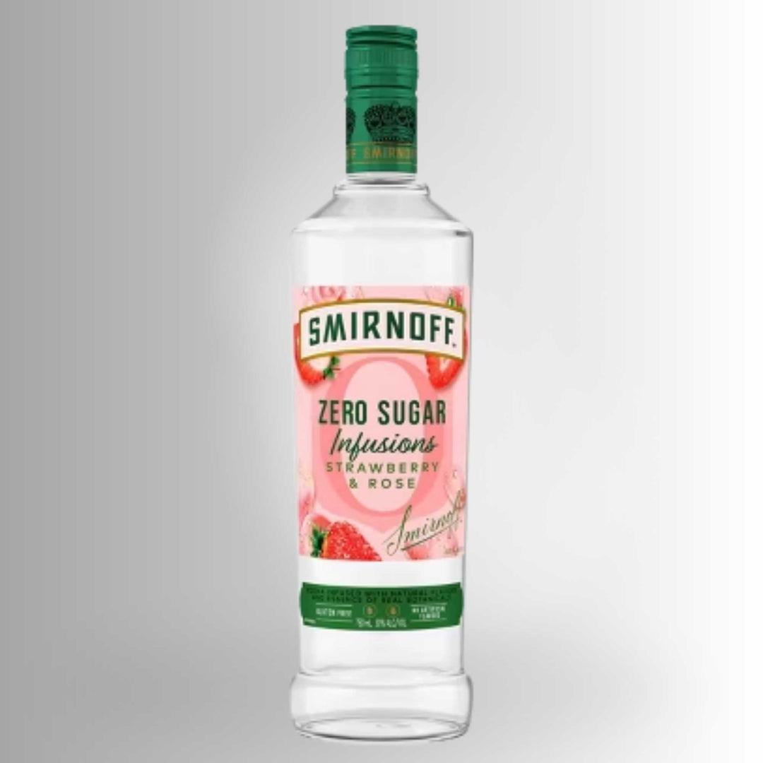 Smirnoff Zero Sugar Infusions Strawberry and Rose 750 ml