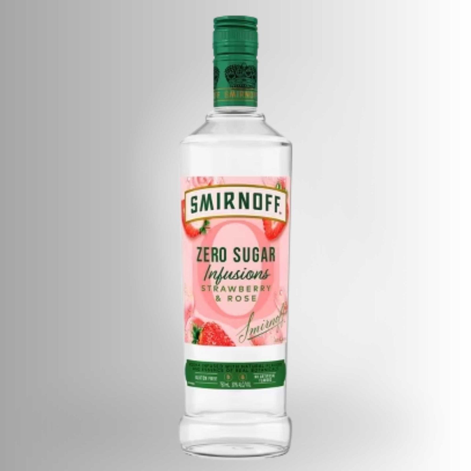 Smirnoff Zero Sugar Infusions Strawberry and Rose 750 ml