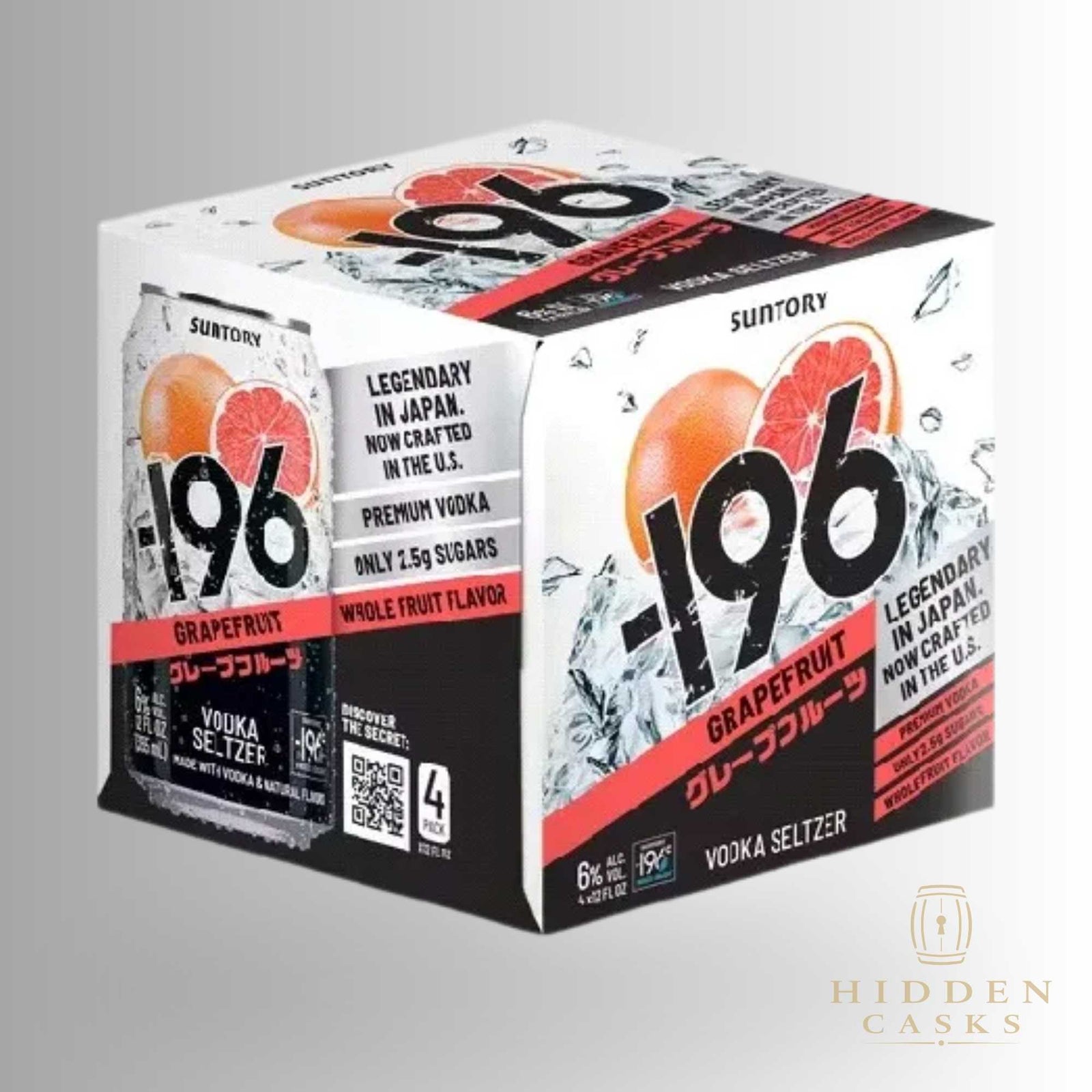 Suntory -196 Grapefruit Vodka Seltzer (4 pack) 355