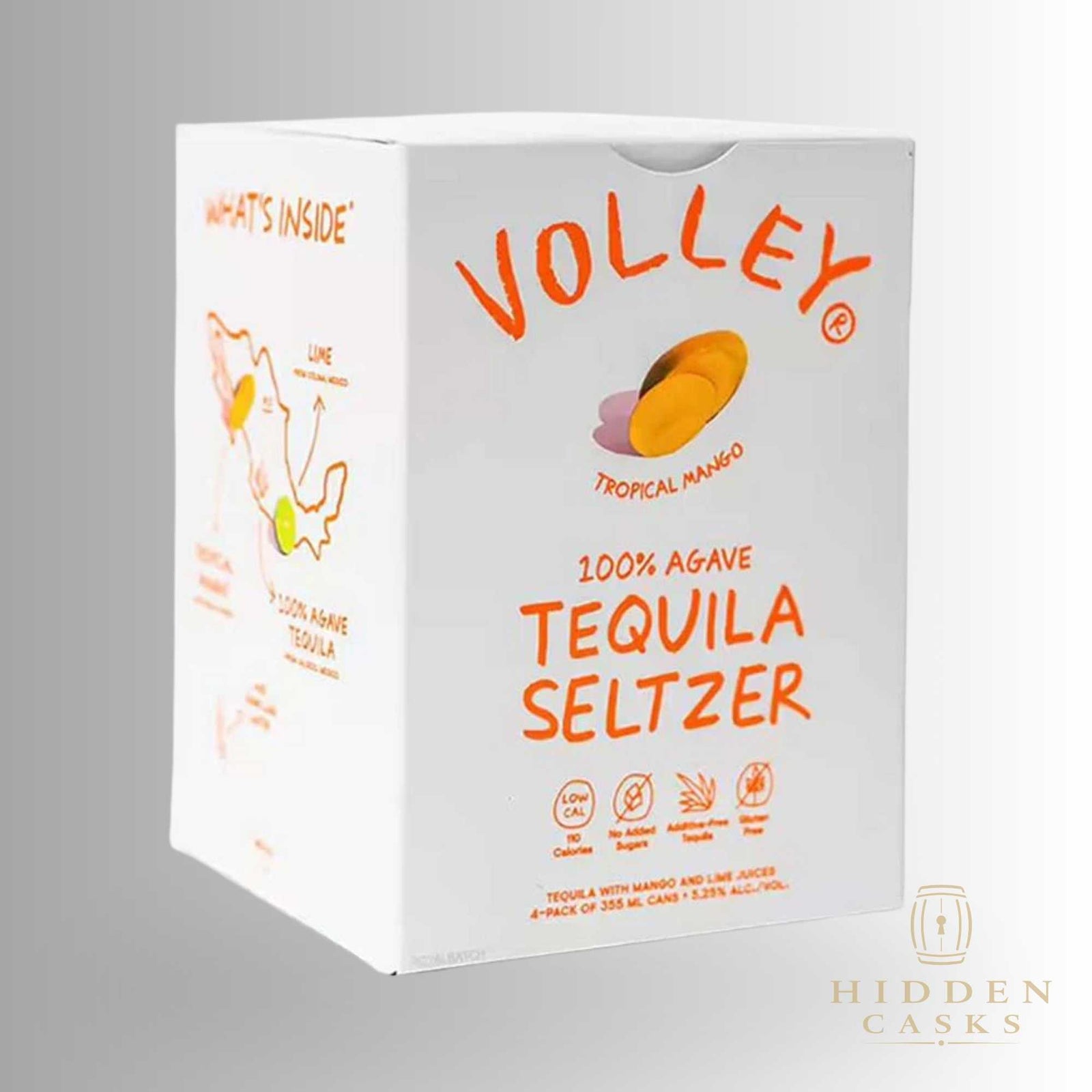 Volley Tropical Mango Seltzer (4 pack) 4x355ml