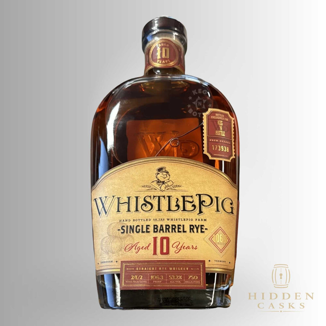 WhistlePig ReserveBar Topflight Series Single Barrel Rye (Barrel No89600) 10 year 750 ml