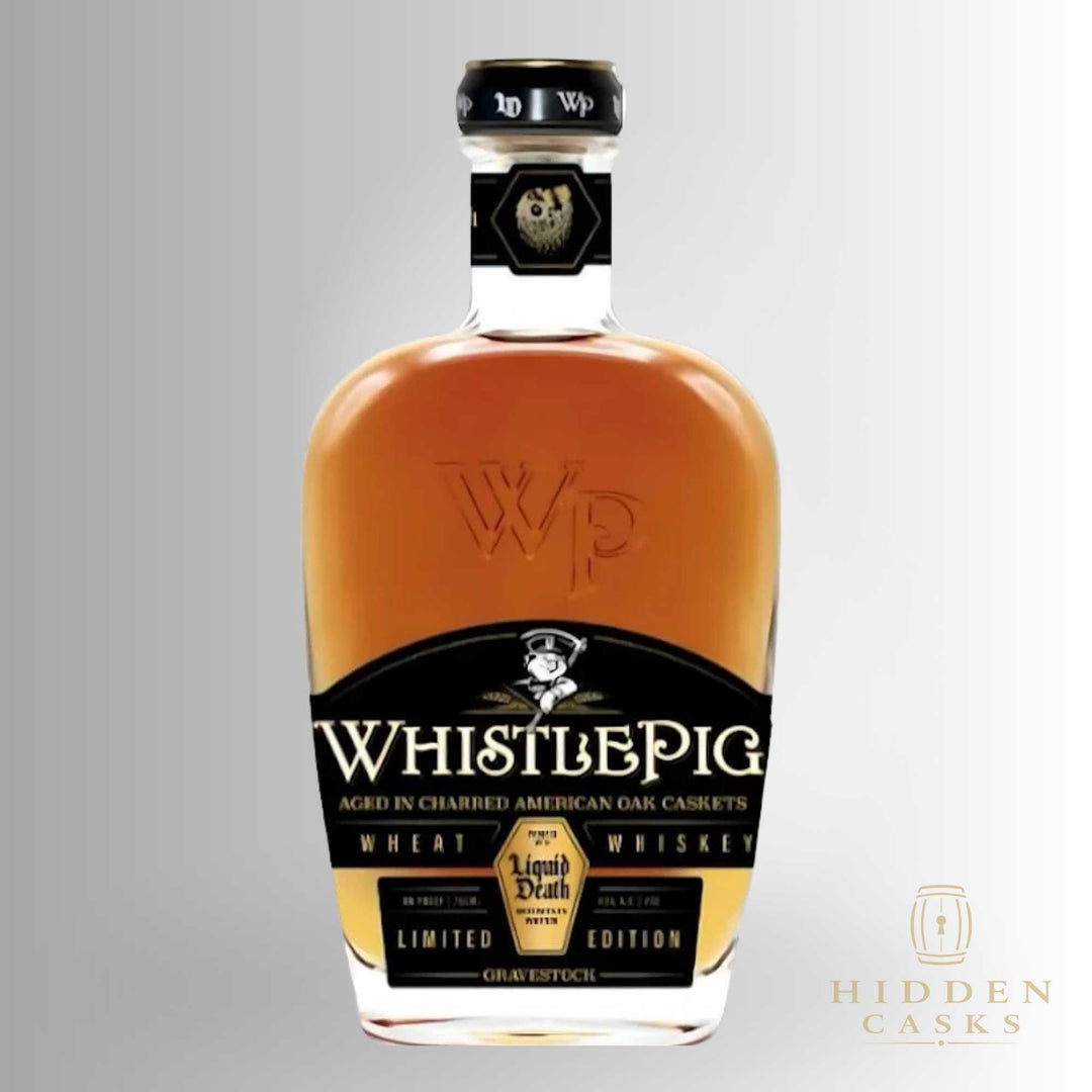 WhistlePig X Liquid Death Gravestock Wheat Whiskey 750ml
