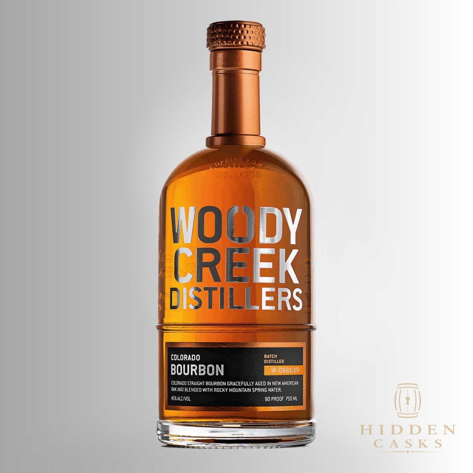 Woody Creek Distillers Single Barrel Colorado Straight Bourbon Whiskey (Batch 579) 750 ml