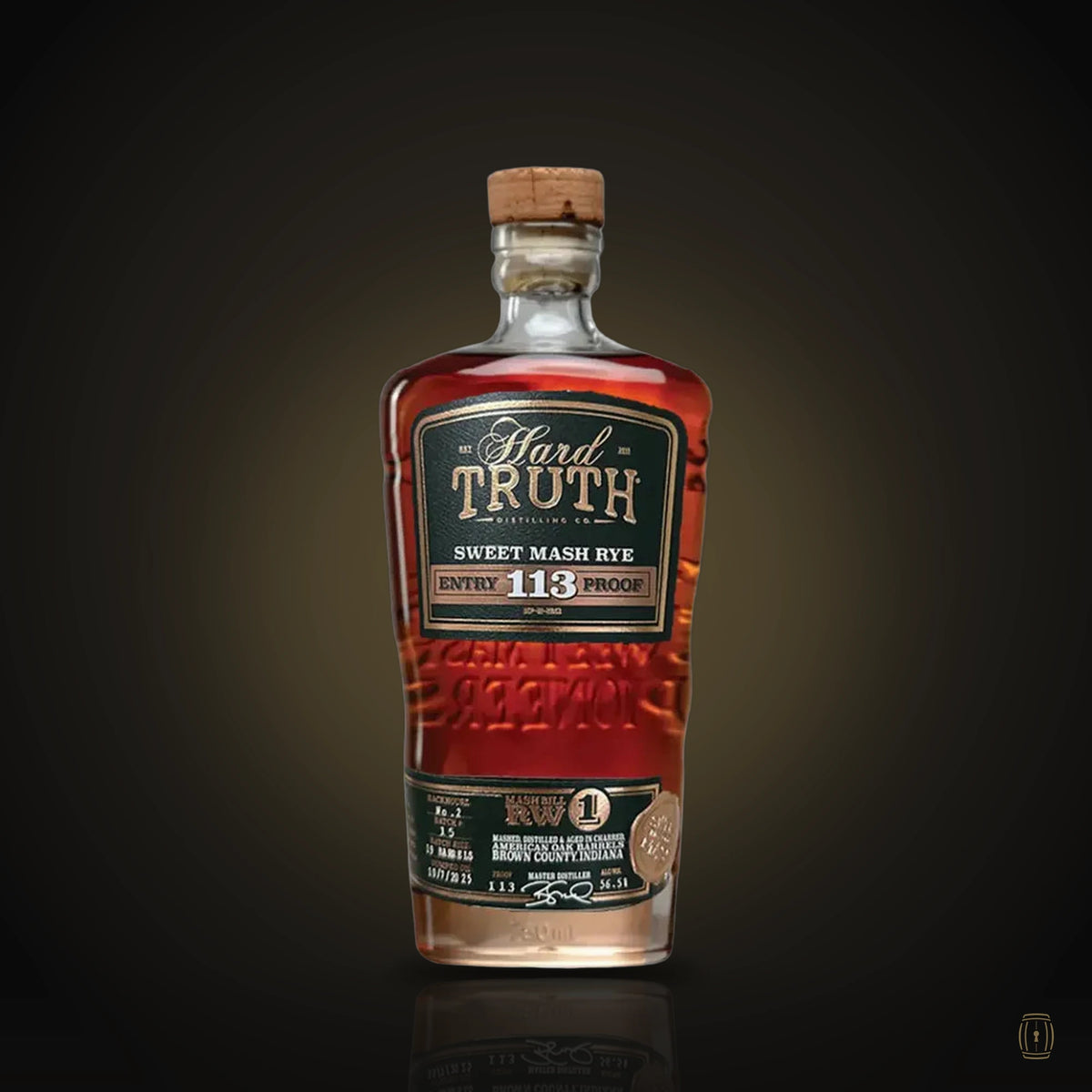 Hard Truth Sweet Mash Rye 113 Proof bottle