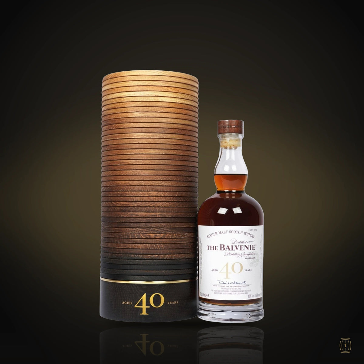 The Balvenie 40 Year Old Rare Marriages Single Malt 750ml bottle and wooden case