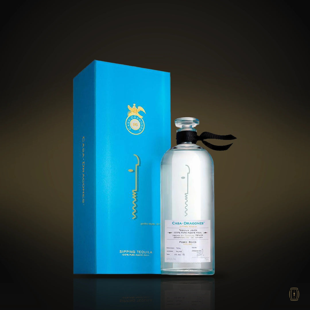 Casa Dragones Joven Pedro Reyes Artist Edition decanter with blue box