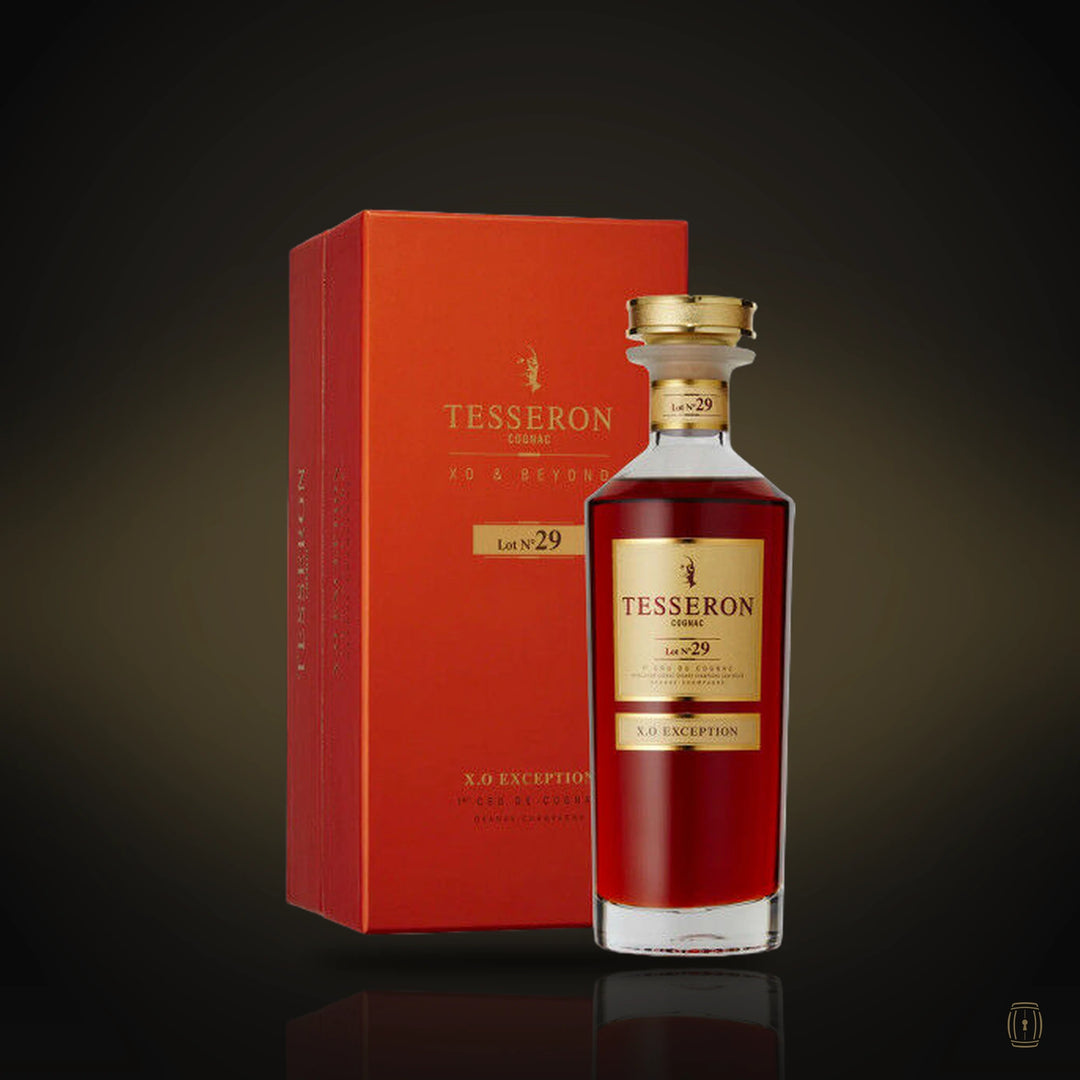 Tesseron Lot No. 29 XO Exception cognac decanter with red box