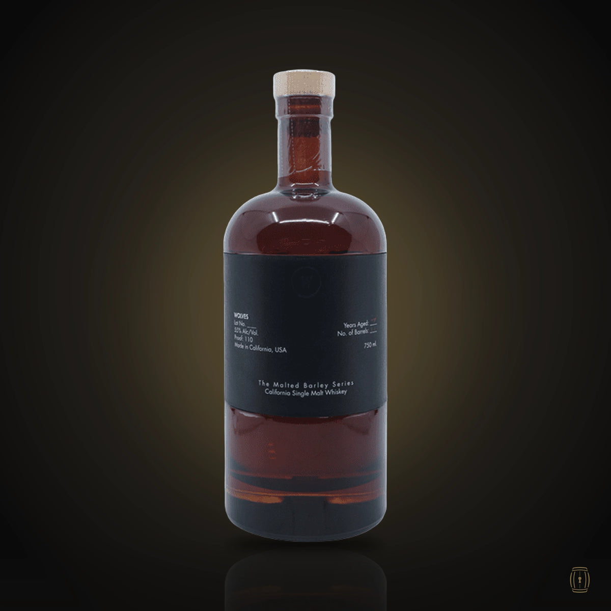 Wolves Malted Barley Series Lot Two single malt whiskey black bottle