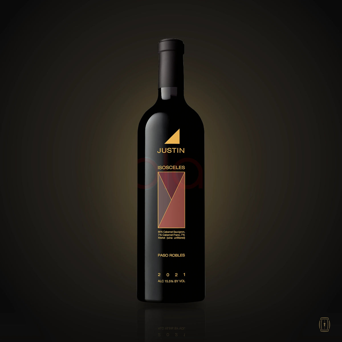 Justin Isosceles 2021 red wine bottle