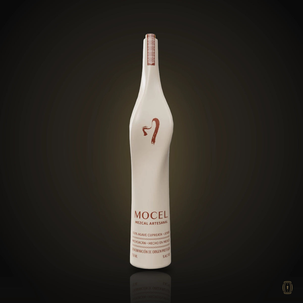Mocel Mezcal Cupreata ceramic bottle