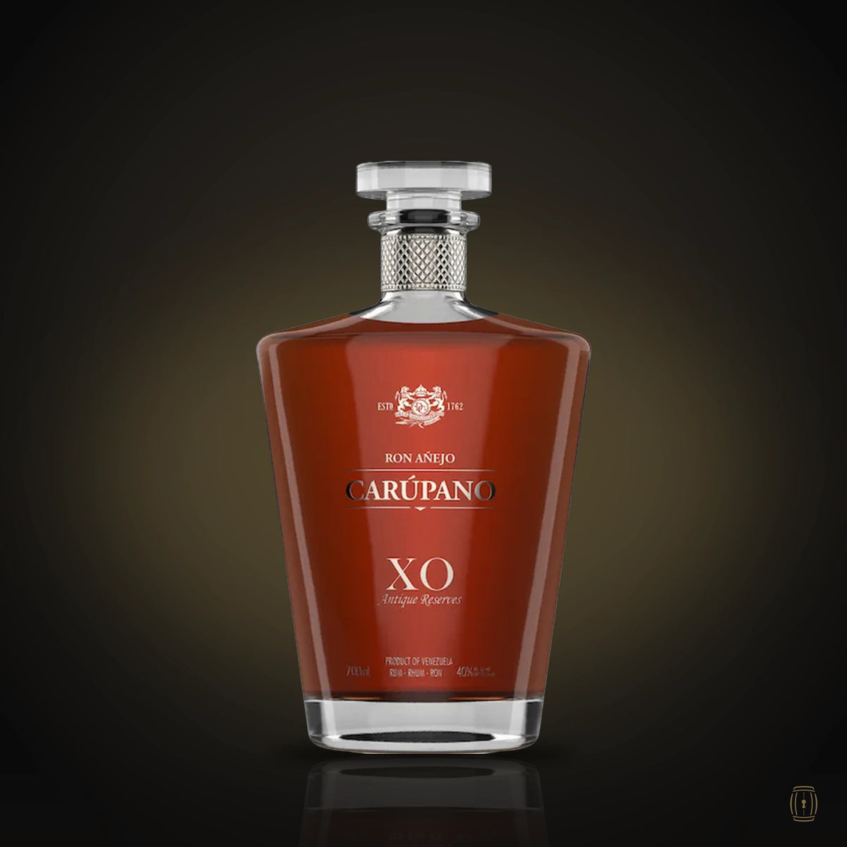 Ron Carúpano XO Antiguas Reservas rum crystal decanter