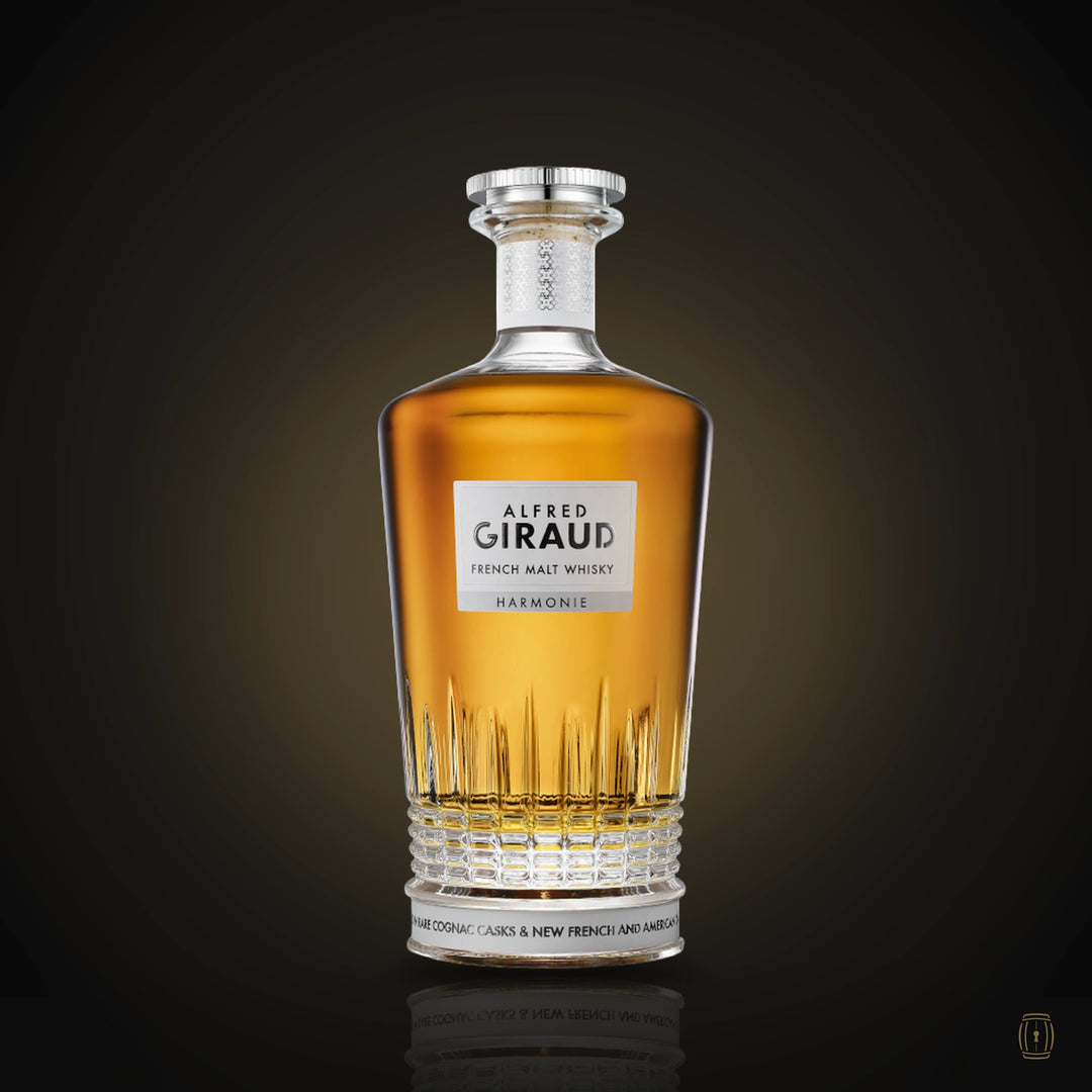 Alfred Giraud Harmonie French malt whisky faceted decanter