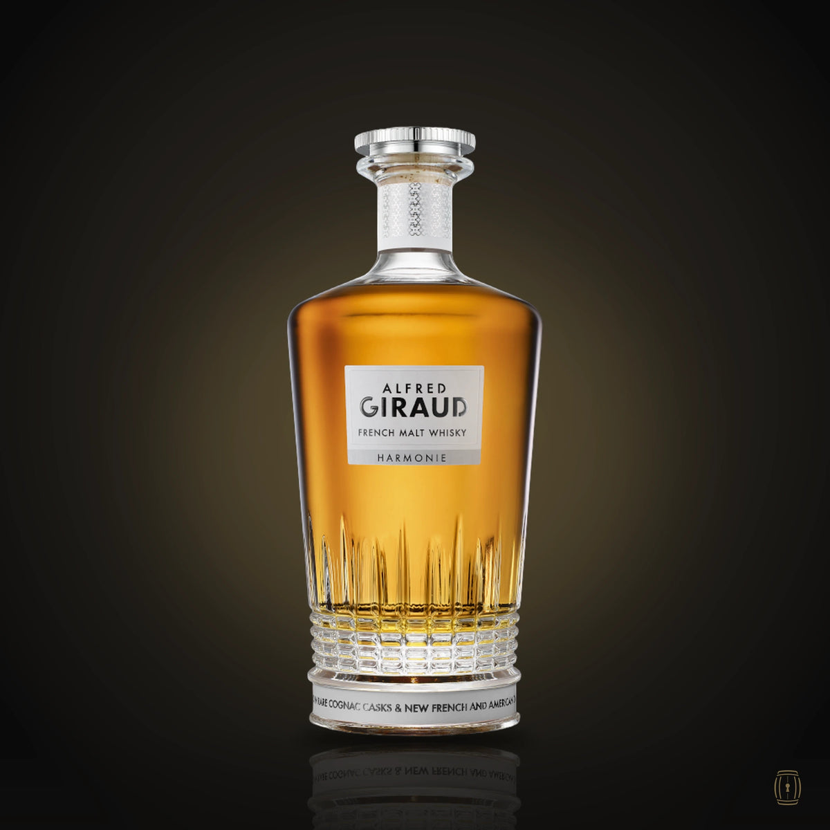 Alfred Giraud Harmonie French malt whisky faceted decanter
