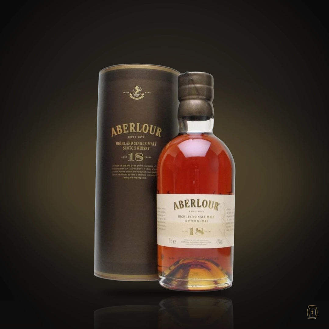 Aberlour 18 Year Old single malt bottle with gift tube