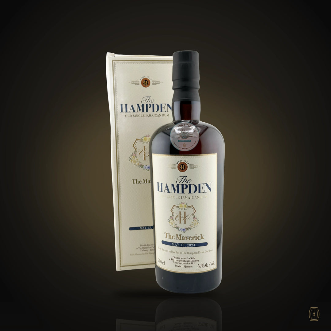 Hampden Estate The Maverick Jamaican rum bottle with gift box
