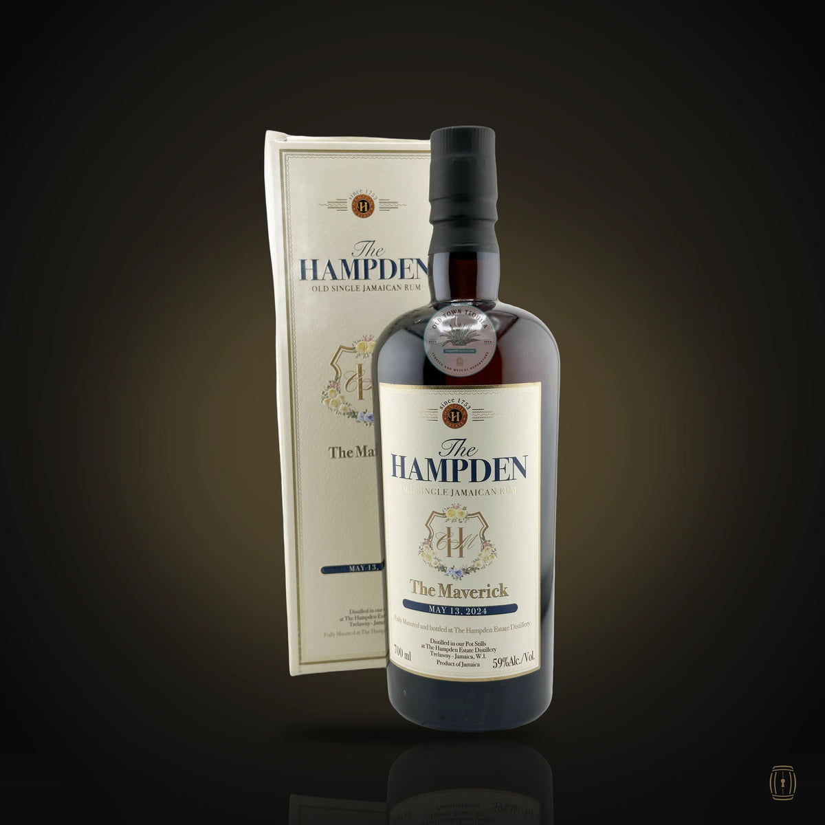 Hampden Estate The Maverick Jamaican rum bottle with gift box