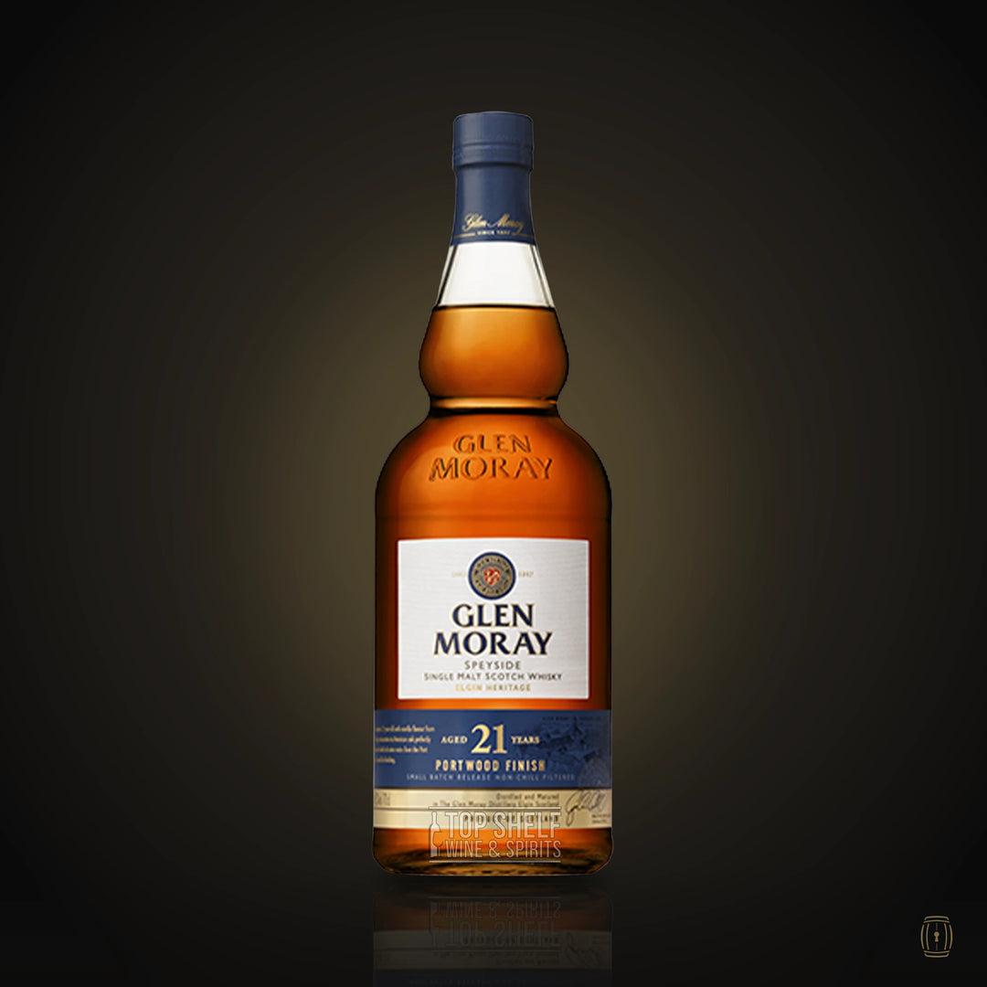 Glen Moray 21 Year Old Portwood Finish single malt bottle