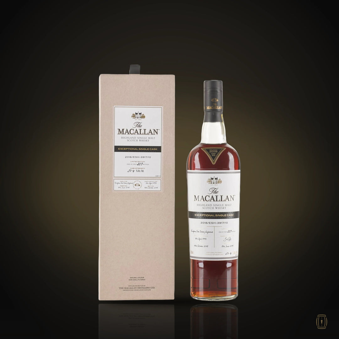 The Macallan Exceptional Single Cask 2018/ESH-3917/10 750ml bottle and box