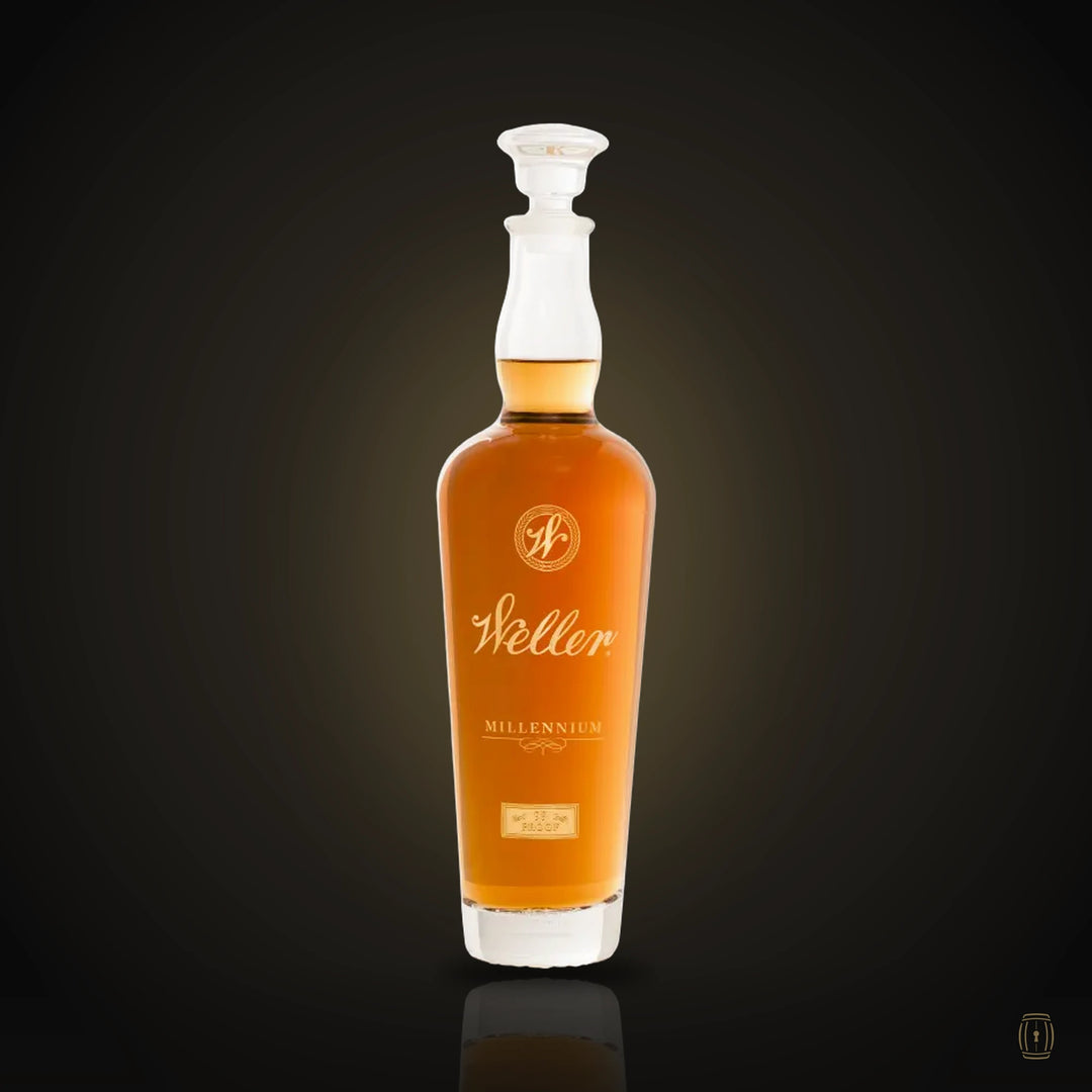 Weller Millennium wheated whiskey 750ml crystal decanter