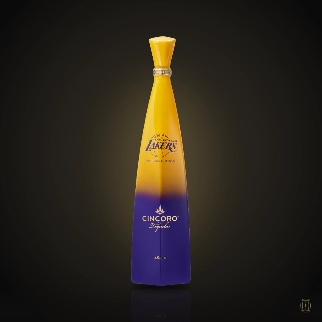 Cincoro Lakers special edition purple and gold bottle