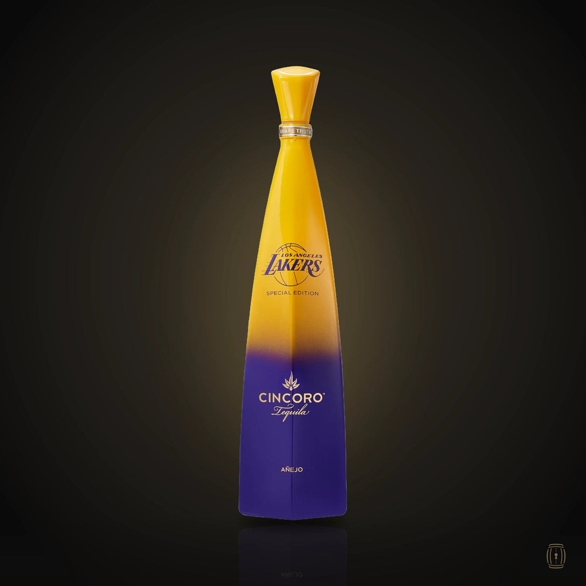 Cincoro Lakers special edition purple and gold bottle
