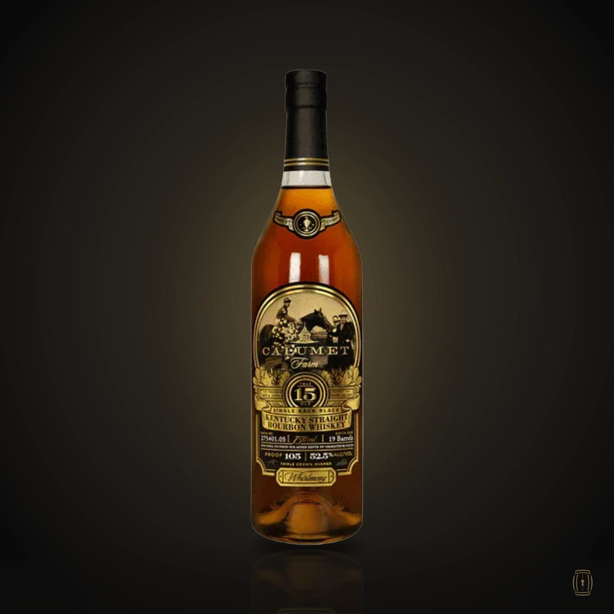 Calumet Farm 15 year bourbon bottle