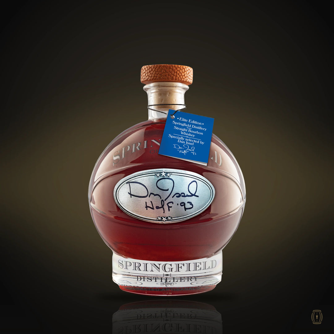 Cooperstown Dan Issel signed basketball bourbon decanter